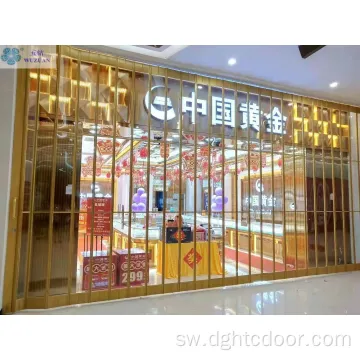 Polycarbonate Uwazi Sliding Folding Door